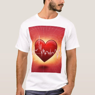 Hjärtformade t-shirt-design t shirt