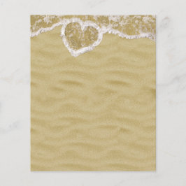 Hjärtformade Vatten-bubblor på Beach Stationery