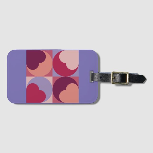 Hjärtformer Bagagebricka (Framsida horisontal)