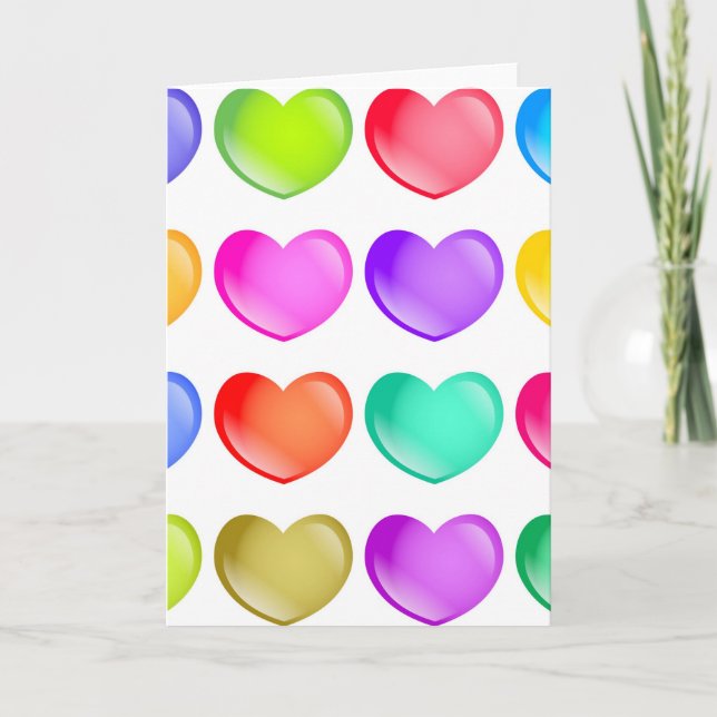 Hjärtformer Helgkort (Framsida)