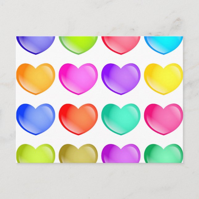 Hjärtformer Vykort (Framsida)