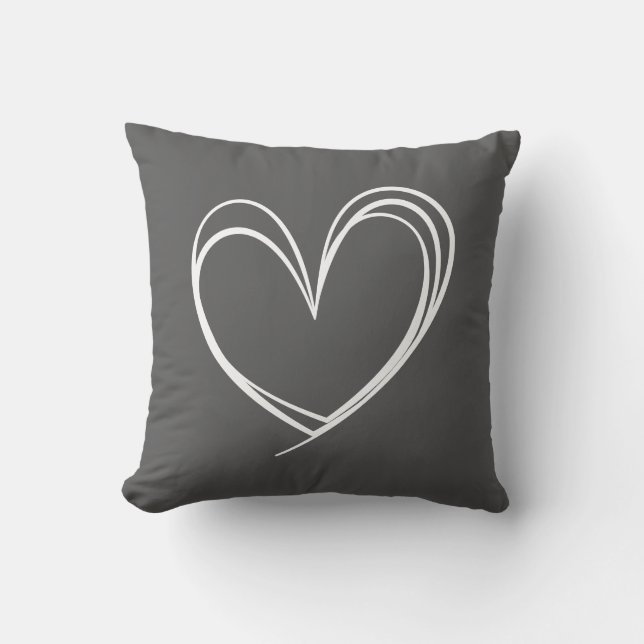 Hjärtformslinjen kärlek Valentine        Kudde (Framsida)