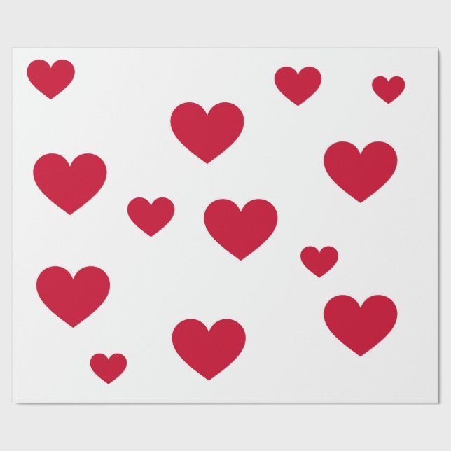 Hjärtförpackning Presentpapper (Platt)