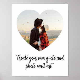 Hjärtfoto Anpassningsbar Offert Poster