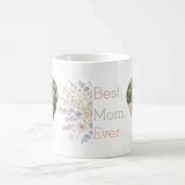 Hjärtfoto och Blommigt design - Perfekt Mors dag Kaffemugg