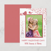 Hjärtfoto på love birds Valentindagen