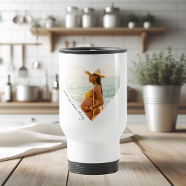 "Hjärtfoto på Lycklig Mor dag Resemugg