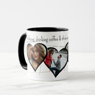 Hjärtfotografier och -minnen Family Bilder Mugg