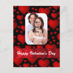 Hjärtfotomall Valentines day Helg Vykort