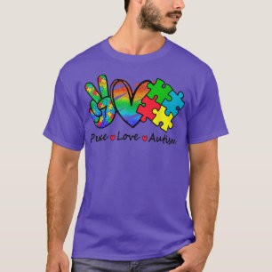 Hjärtfred Kärlek Acceptans autism Psykisk hälsa A T Shirt