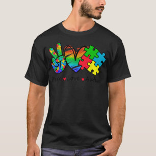 Hjärtfred Kärlek Acceptans autism Psykisk hälsa A T Shirt