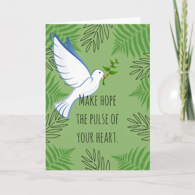 Hjärtfredsduvens puls kort (Framsida)