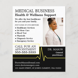 Hjärtfrekvens, allmänpraktiserande läkare, sjukskö flygblad