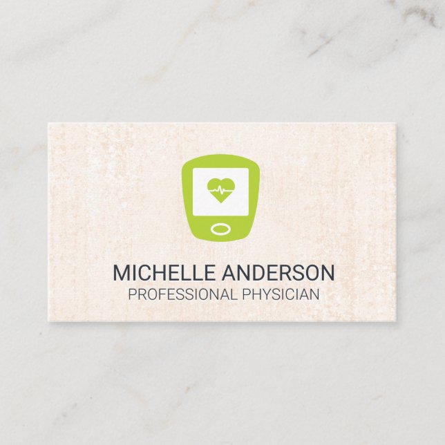 Hjärtfrekvens | Bakgrund för Struktur Visitkort (Framsida)