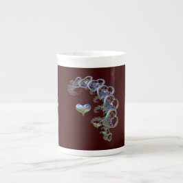 Hjärtfrekvens Benporslin Mugg