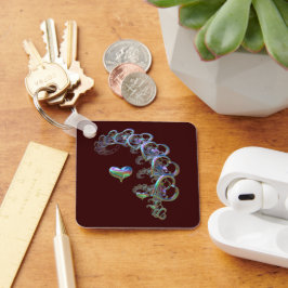 Hjärtfrekvens Nyckelring