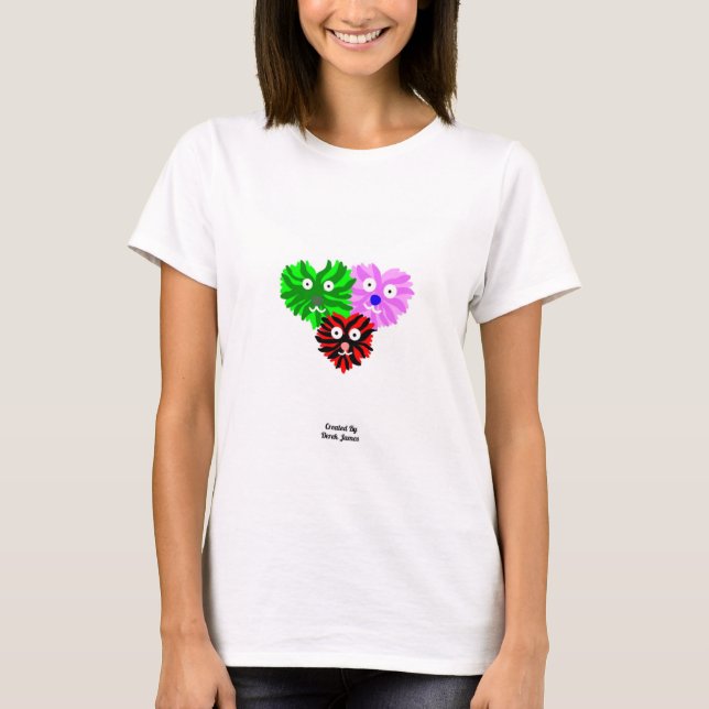 Hjärtfusk Kvinnor Vita Baskolan T Shirt (Framsida)