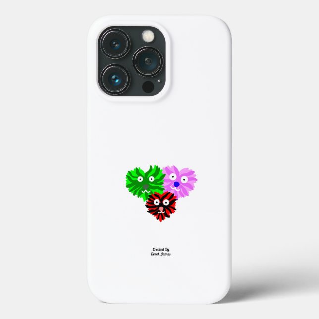 Hjärtfuzzies Apple iPhone 13 Pro Fodral (Baksida)