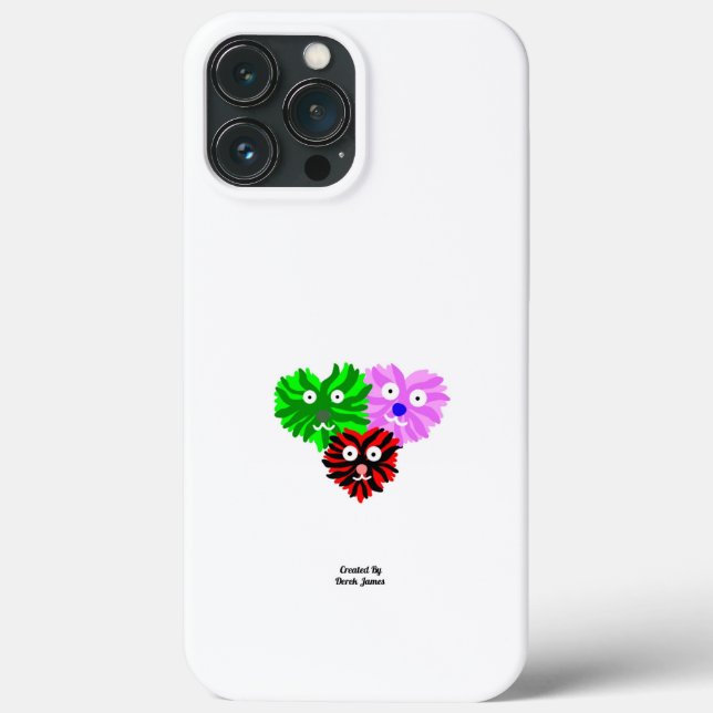 Hjärtfuzzies Apple iPhone 13 Pro Max Fodral (Baksida)