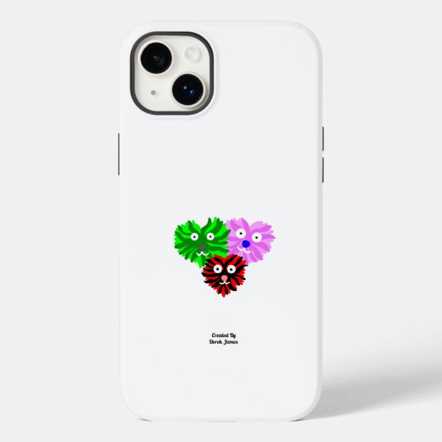 Hjärtfuzzies Apple iPhone 14 Plus Fodral (Baksida)
