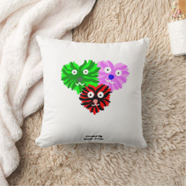 Hjärtfuzzior Square Dekorativ kudde