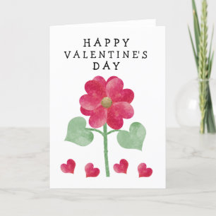 Hjärtglans Glad Alla hjärtans dagars Rosa Helgkort
