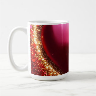 Hjärtglansig glitter-bakgrund Mugg