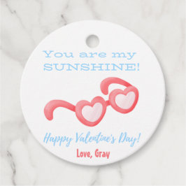 Hjärtglasögon Valentineser Kids Gift Favor Taggar Gåvor Etiketter