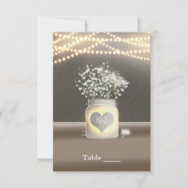 Hjärtglödande murarvas & babys andas bord inbjudningar