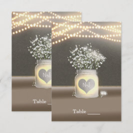 Hjärtglödande murarvas & babys andas bord inbjudningar