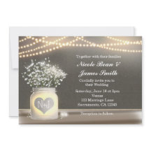 Hjärtglödande murarvas & babys ande inbjudan