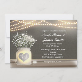 Hjärtglödande murarvas & babys ande inbjudan