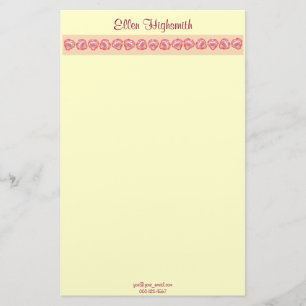 Hjärtgrafik i övre Gräns-Personligen Brevpapper
