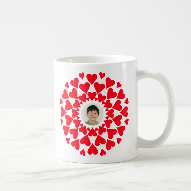 Hjärtgräns Anpassningsbar Kaffemugg (Höger)