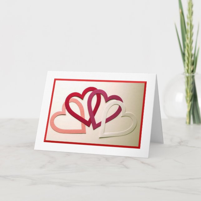 Hjärthälsningskort Kort (Framsida)