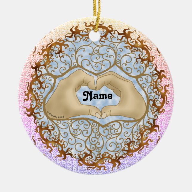 Hjärthänder ornament (Framsidan)