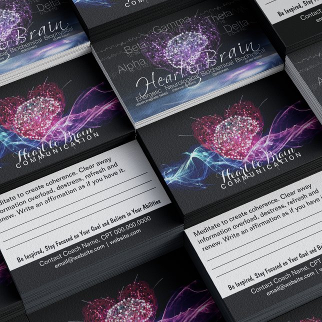 Hjärthjärnans Tränar Affärskort Visitkort (Heart-Brain Communication Business Cards)