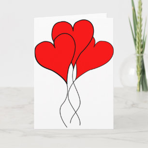 hjärthjärtan, flickvän till valentine helgkort