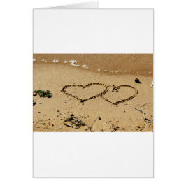 Hjärthjärtan kärlek anpassningsbar personaliserar hälsningskort