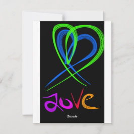 Hjärthjärtans dag julkort