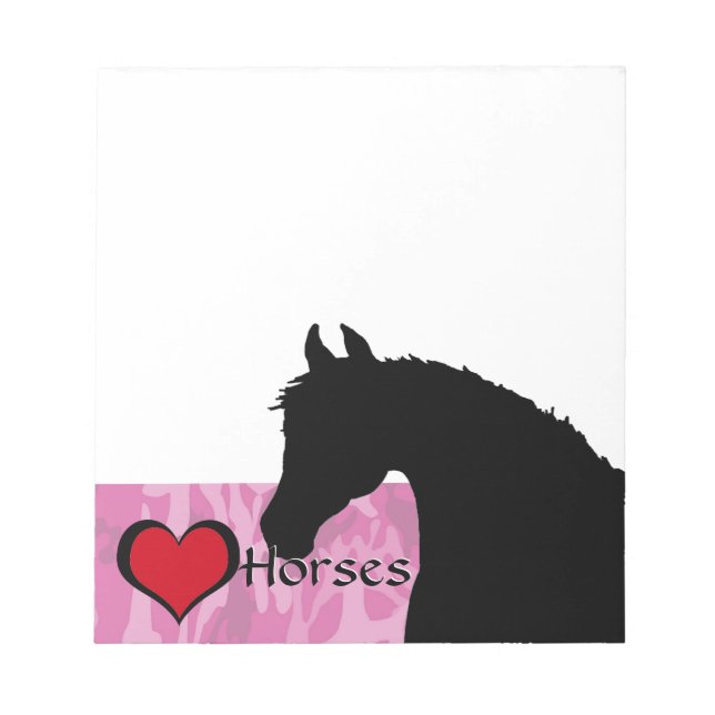 Hjärthorn (rosa camo) anteckningsblock (Framsida)