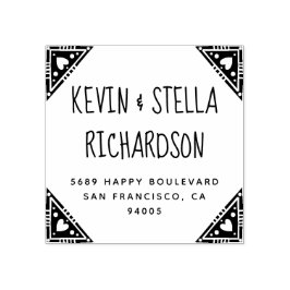 Hjärthörnen Bröllop Returadress Stämpel