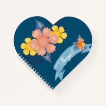 Hjärthösten Blommigt Spiral bärbar dator