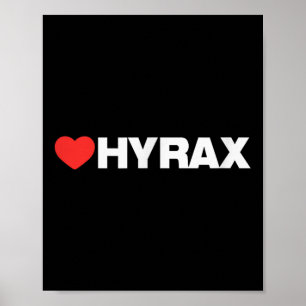 Hjärthyrax - rent minimalistiskt Stil - din favori Poster
