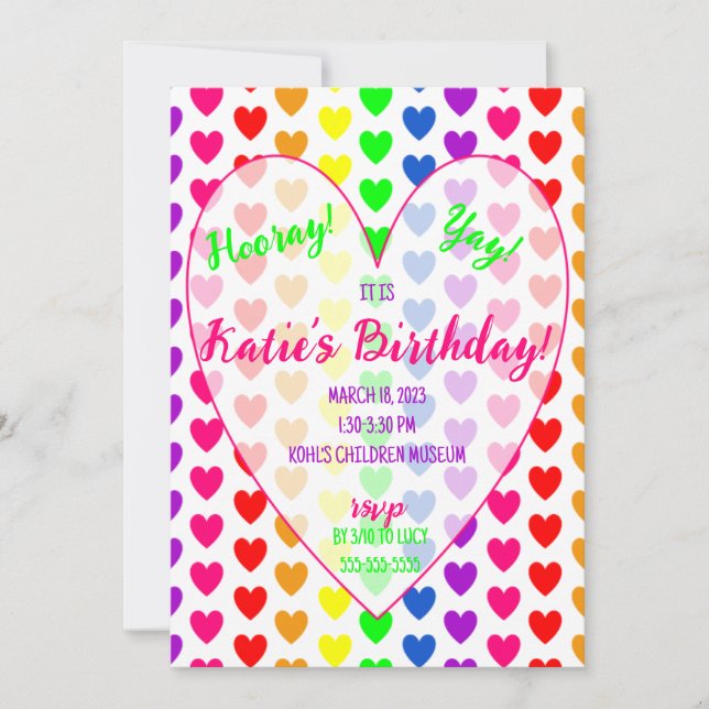 Hjärtinbjudan Inbjudningar (Framsida)