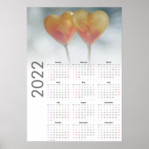 Hjärtkalender 2022 Affisch - Söndag först