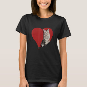 Hjärtkattunge från Kärlek för djur och kute T Shirt