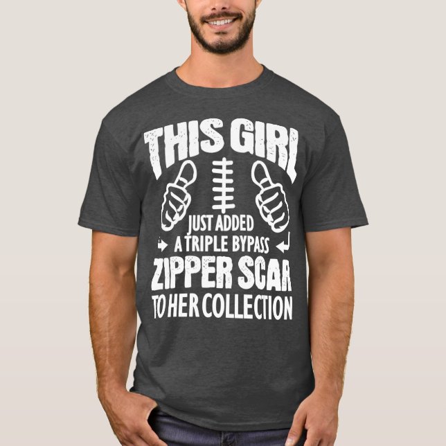 Hjärtkirurgi - återhämtningsgåva för trippelbypass t shirt (Framsida)