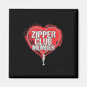 Hjärtkirurgi Humor Funny Zipper Klubb Member Magnet
