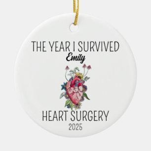 Hjärtkirurgi Ornament, Hjärtstillande jul Julgransprydnad Keramik